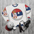 Serbian Countryball Patriotic Sweatshirt - flat lay