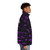 Motionless In White Puffer Jacket featuring the band's logo and purple/black color scheme - men side right
