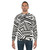 Modern minimalist dazzle camouflage sweatshirt - men