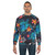 Watercolor sea turtle with tropical flowers sweatshirt - men