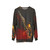 Saxophone Alto Sweatshirt with Flame Red Design - hanging
