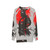 Samurai warrior sweatshirt featuring Japanese art and pop culture design - hanging