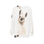 Llama sweatshirt with nature-inspired design - hanging