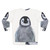 Cozy little penguin sweatshirt with cute arctic animal design - Back