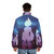 A puffer jacket featuring a design inspired by the Megaman Starforce video game series - men back