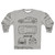 Mazda RX8 blueprint design on black sweatshirt