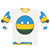 Rwanda Countryball Sweatshirt - National Flag Clothing