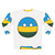 Rwanda Countryball Sweatshirt - National Flag Clothing - Back
