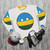 Rwanda Countryball Sweatshirt - National Flag Clothing - flat lay
