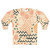 Mid-Century Inspired Colorful Textured Sweatshirt