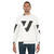 V logo graphic sweatshirt for athletic and casual wear - men