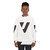 V logo graphic sweatshirt for athletic and casual wear - women