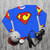 Super Letter C Sweatshirt - Superhero Letters Graphic Tee - flat lay