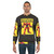 Stylish robot hero yellow sweatshirt with gaming and Animal Crossing inspired design - men