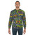Vintage Road Carpet Sweatshirt with Retro 90s Automotive Inspired Design - men
