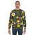 Lemon tree black sweatshirt with botanical leaves design - men