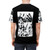 Retro-inspired giant glass house graphic design on a t-shirt - men back