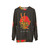 Legendary red dragon sweatshirt with mythical creature design - hanging