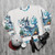 Legendary Frostfire Dragon and Fantasy Fish Sweatshirt - flat lay