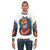 Legendary fox sweatshirt in retro fantasy design - men
