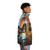 Mortal Kombat 2 Worlds Puffer Jacket featuring Scorpion and Subzero characters - men side right