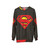 Retro Superhero Logo Vintage Sweatshirt - hanging