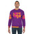 Psychedelic retro flower logo sweatshirt - men