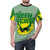 Retro-styled t-shirt featuring the Green Hornet, a 1960s television superhero character. - men front