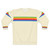 Retro Apple Rainbow Sweatshirt, a vibrant and vintage-inspired unisex crewneck