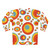 Retro 70s psychedelic geometric pattern sweatshirt - Back
