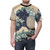 Vintage-style Japanese wave art print on an AOP t-shirt - men front
