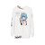 Rei Ayanami Inspired Evangelion Sweatshirt with Monster Ultra - hanging