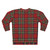 Red tartan Stewart clan sweatshirt - Back