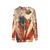 Kuniyoshi Samurai Print Sweatshirt featuring a woodblock inspired design - hanging