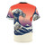 A stylish t-shirt featuring a French bulldog inspired by the famous "Great Wave off Kanagawa" artwork. - Back