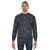 Raven pattern gothic sweatshirt with dark bird graphic design - men