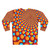 Rave sweatshirt with psychedelic optical illusion design - Back