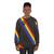 Colorful rainbow sweatshirt with puppy sash design for LGBTQ+ pride - women
