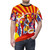 Psychedelic XTC inspired t-shirt with vibrant abstract design - men front