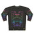 Colorful rainbow ouija board graphic on a sweatshirt - Back