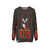 70s glam rock kiss the demon stylized sweatshirt - hanging
