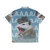 Retro Screaming Cowboy Possum Hawaiian Shirt - Back