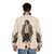 The Big Lebowski Puffer Jacket with Dude Abides Typography - men back
