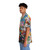 Colorful Hawaiian shirt featuring a pop art collage of urban style elements - People Left