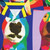 Puppernelson Pop Art Bull Terrier Hawaiian Shirt - Detail