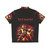 Hedon Fantasy Hawaiian Shirt - Retro Inspired Demonic Apparel - Back