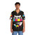 Vibrant TV-inspired Hawaiian shirt with colorful pop culture pattern - People Front