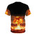 Skaryodrawn atomic bomb explosion graphic on a white t-shirt - Back