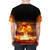 Skaryodrawn atomic bomb explosion graphic on a white t-shirt - men back