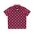 Retro Pink Checkerboard Music Pattern Hawaiian Shirt